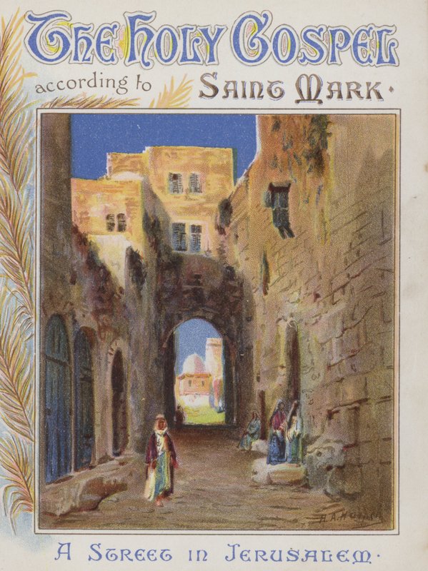 Eine Straße in Jerusalem (Chromolithografie) von Henry Andrew Harper