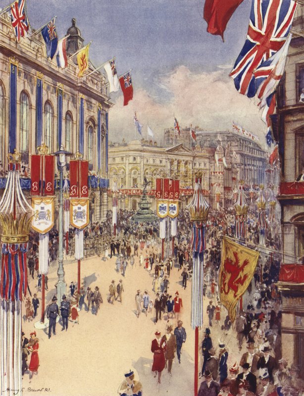 Piccadilly Circus, London von Henry Charles Brewer