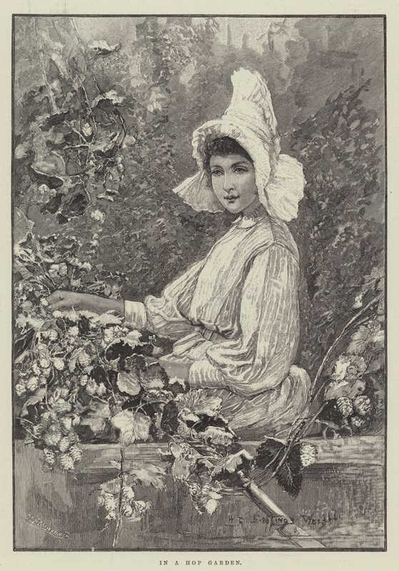 In einem Hopfengarten von Henry Charles Seppings Wright