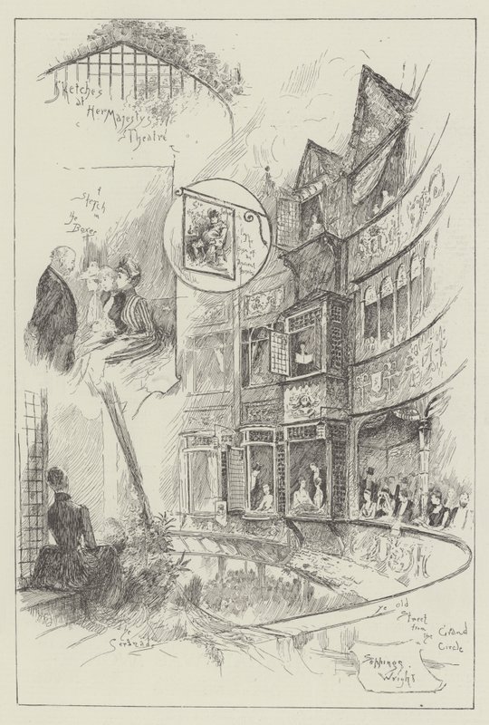 Skizzen im Theater Ihrer Majestät von Henry Charles Seppings Wright