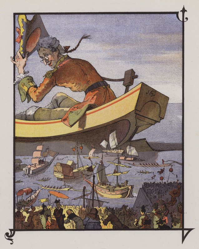 Gulliver in Lilliput von Henri Jules Jean Geoffroy