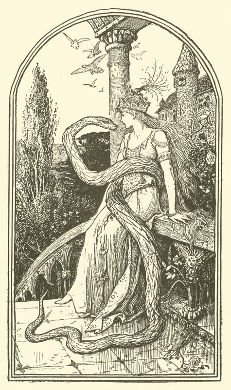 Die verzauberte Schlange (Gravur) von Henry Justice Ford