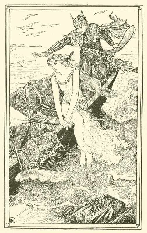 Die goldene Meerjungfrau (Gravur) von Henry Justice Ford