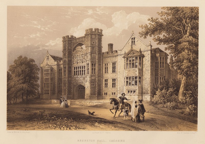Brereton Hall, Cheshire von Henry Lark Pratt