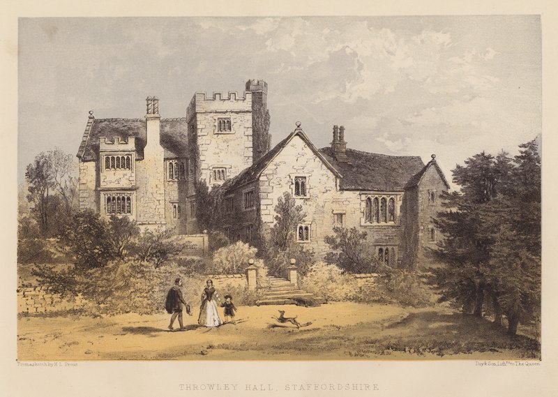 Throwley Hall, Staffordshire von Henry Lark Pratt