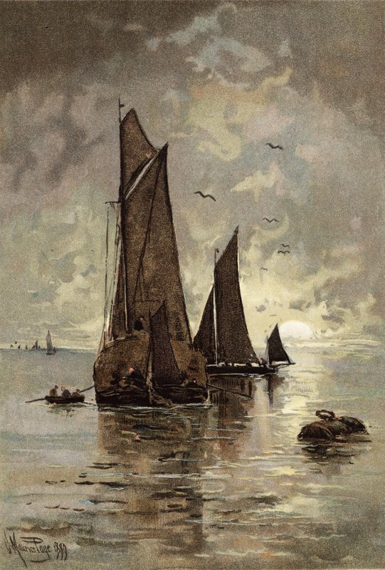 Mondaufgang vor Gravesend von Henry MauricePage