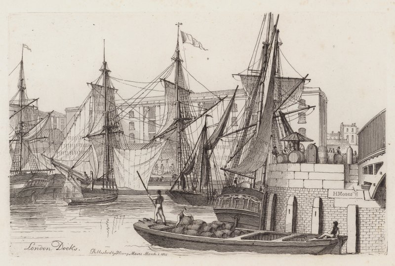 Londoner Docks von Henry Moses