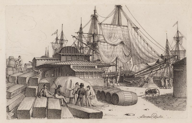 Londoner Docks von Henry Moses
