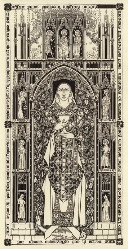 Eingravierte Platte, ca. 1350 von Henry Shaw