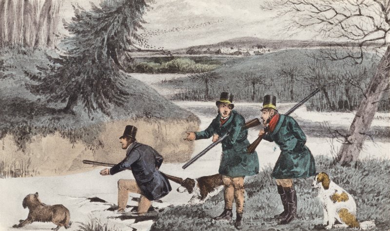 Mytton schießt im Winter von Henry Thomas (after) Alken