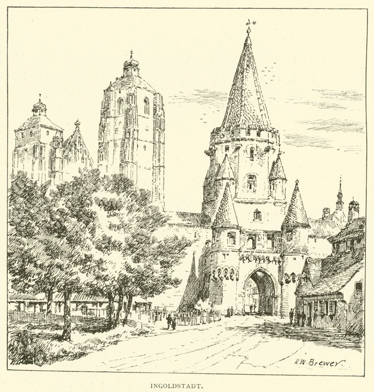 Ingoldstadt (Gravur) von Henry William Brewer