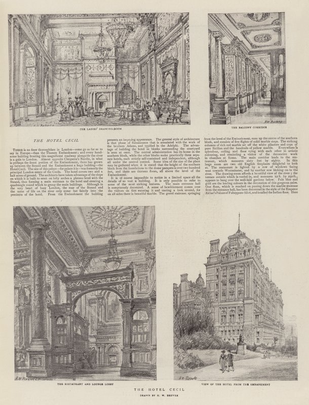 Das Hotel Cecil von Henry William Brewer