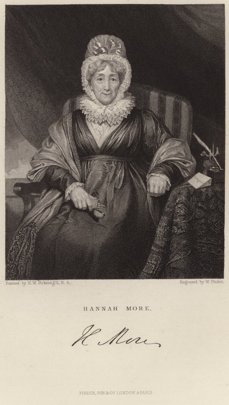 Porträt von Hannah More von Henry William Pickersgill