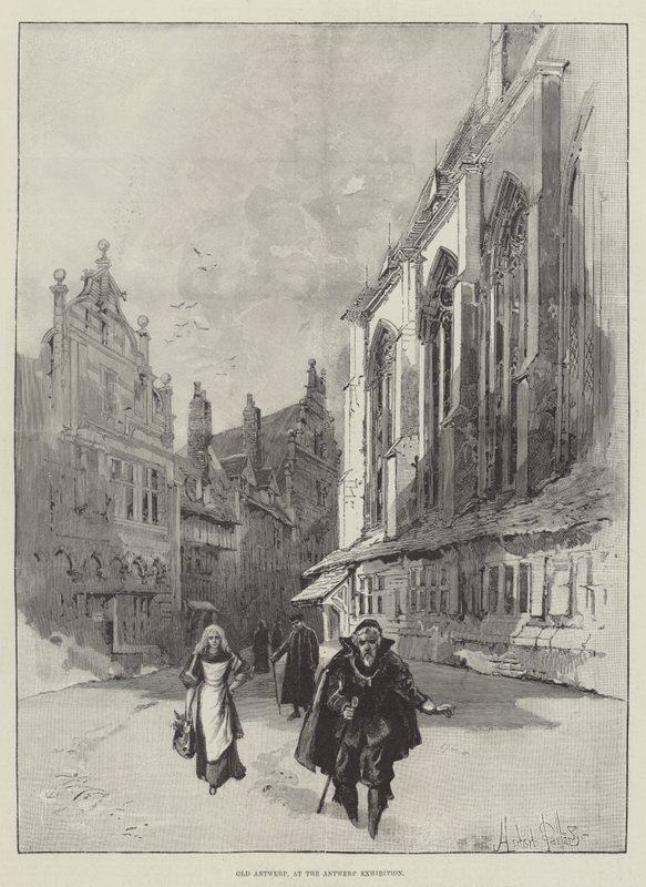 Alt-Antwerpen, auf der Antwerpener Ausstellung von Herbert Railton