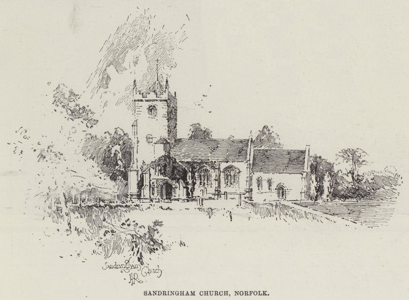 Sandringham Kirche, Norfolk von Herbert Railton