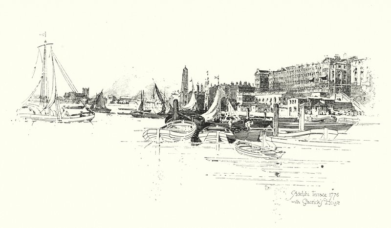 Adelphi Terrace, London von Herbert (after) Railton