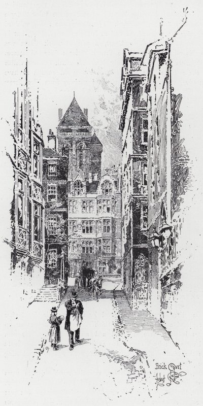 Brick Court von Herbert (after) Railton