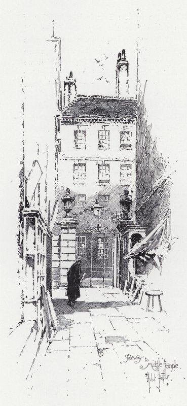 Tor zum Middle Temple von Herbert (after) Railton