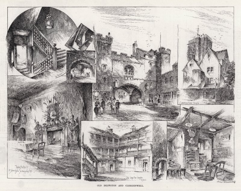 Altes Islington und Clerkenwell (Gravur) von Herbert (after) Railton
