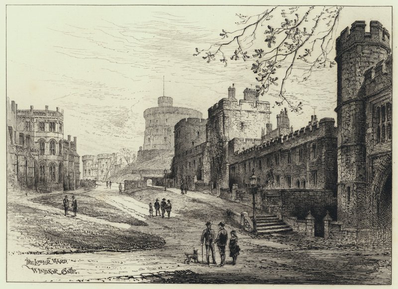 Der Untere Hof (Gravur) von Herbert (after) Railton