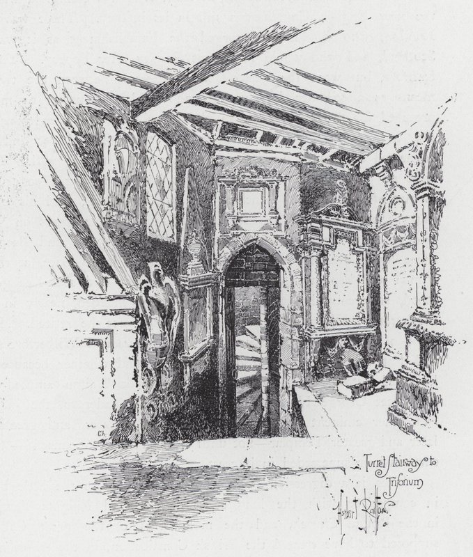 Turmtreppe zum Triforium von Herbert (after) Railton