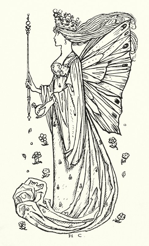 Lied der Feenkönigin (Gravur) von Herbert Cole