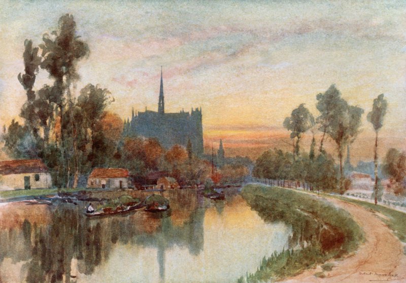 Abend an der Somme in Amiens von Herbert Menzies Marshall