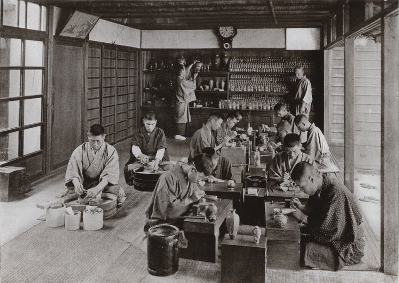 Namikawas Arbeitsraum und Personal von Herbert Ponting
