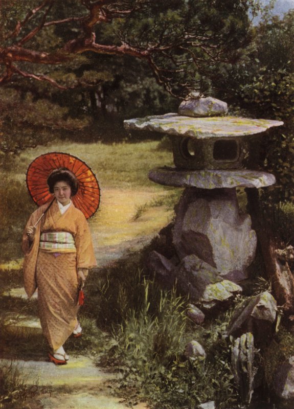Das Mädchen und die Laterne von Herbert Ponting