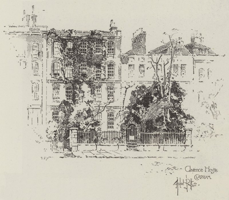 Clarence House in Clapham von Herbert Railton
