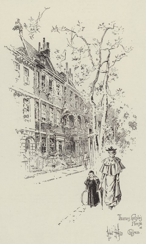 Thomas Carlyles Haus in Chelsea von Herbert Railton