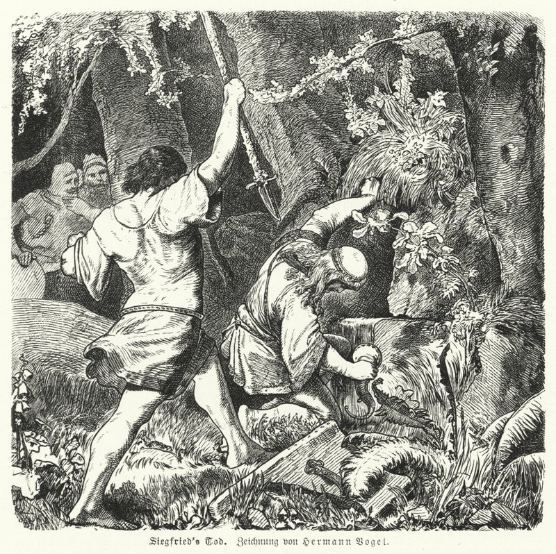 Der Tod Siegfrieds von Hermann Vogel
