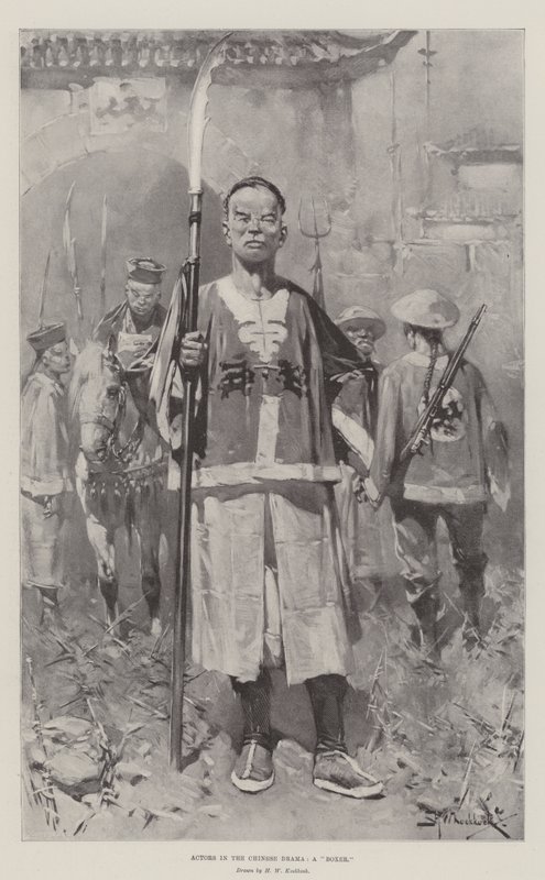 Schauspieler im chinesischen Drama, ein Boxer von Hermanus Willem Koekkoek