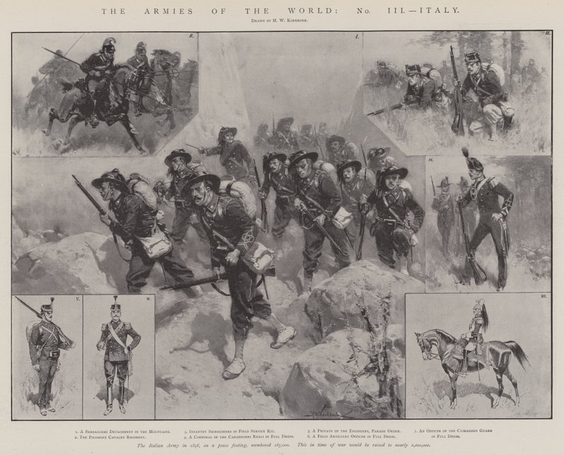 Die Armeen der Welt, Italien von Hermanus Willem Koekkoek