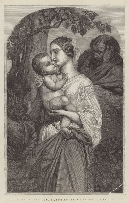 Eine Heilige Familie von Hippolyte Delaroche