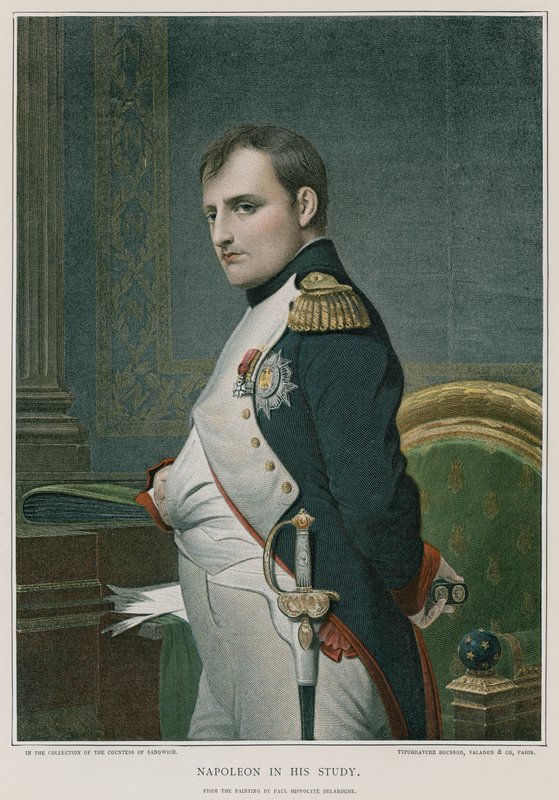 Napoleon in seinem Arbeitszimmer von Hippolyte Delaroche