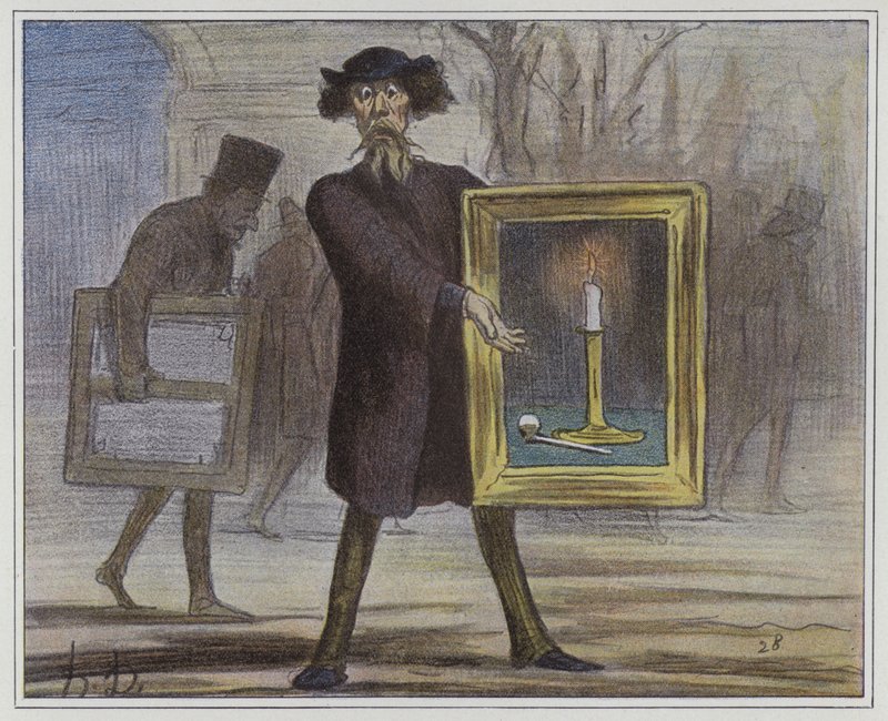 Sie lehnten dies ab...die Ignoranten! von Honore circle of Daumier
