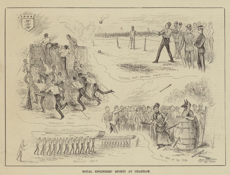 Sport der königlichen Ingenieure in Chatham von Horace Morehen