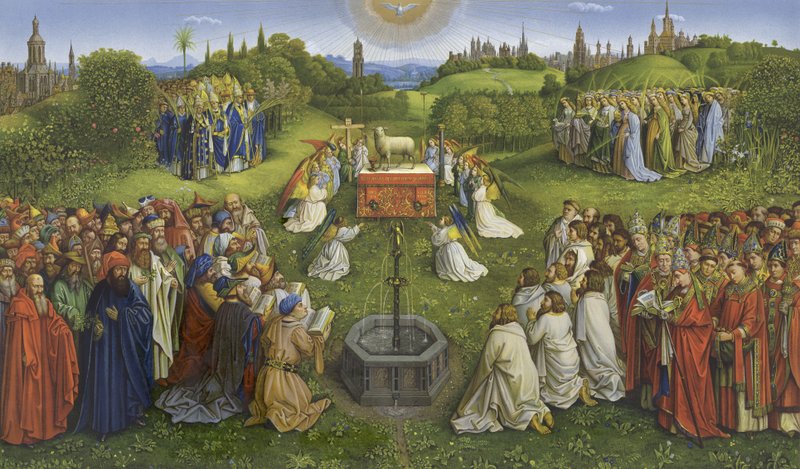 Anbetung des mystischen Lammes von Jan van Eyck