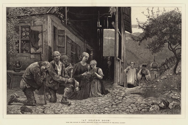 An der Schwelle des Todes von Hubert von Herkomer