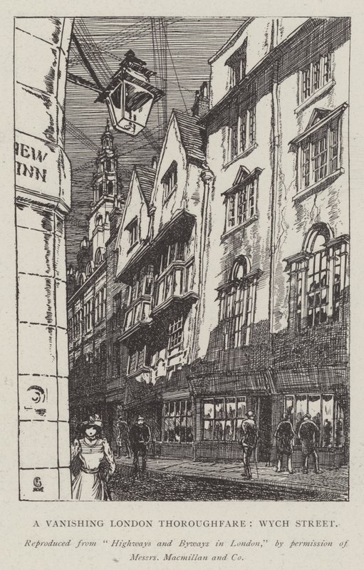 Eine verschwindende Londoner Durchgangsstraße, Wych Street von Hugh Thomson