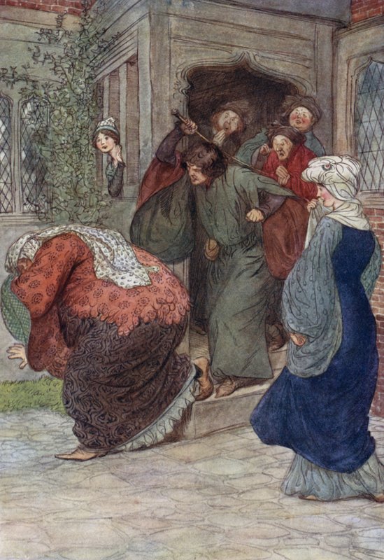 Illustration zu Die lustigen Weiber von Windsor von Hugh Thomson