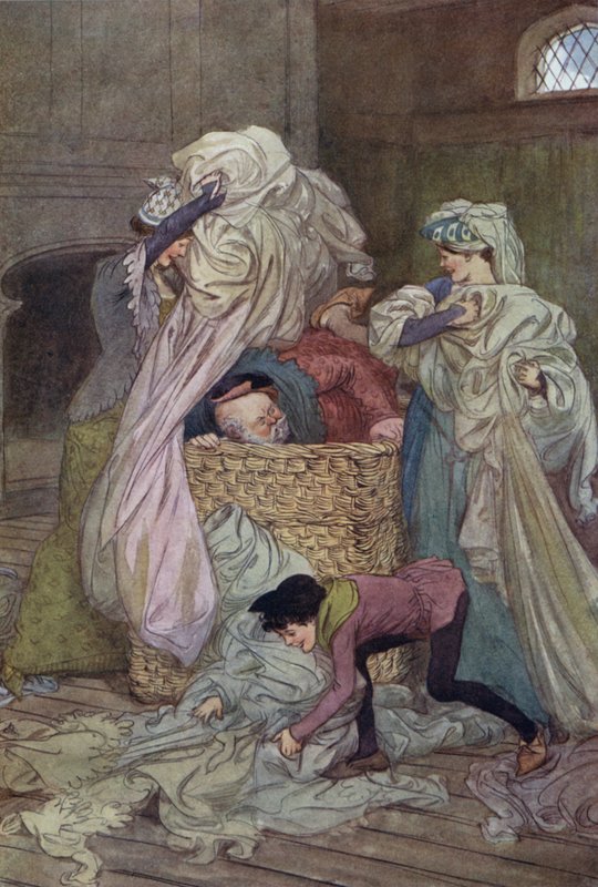 Illustration zu Die lustigen Weiber von Windsor von Hugh Thomson