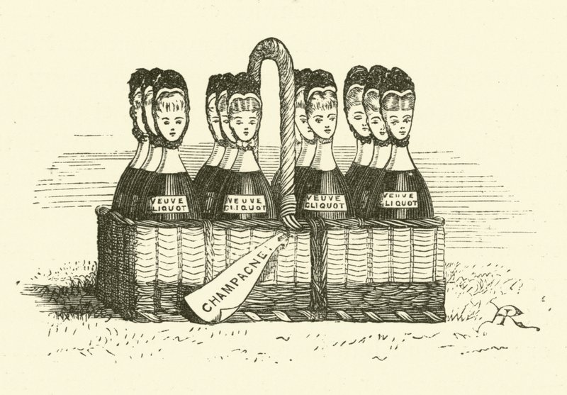 Champagner und Frauen von Hugh Rowley