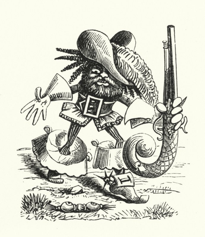Haudegen (Lithografie) von Hugh Rowley