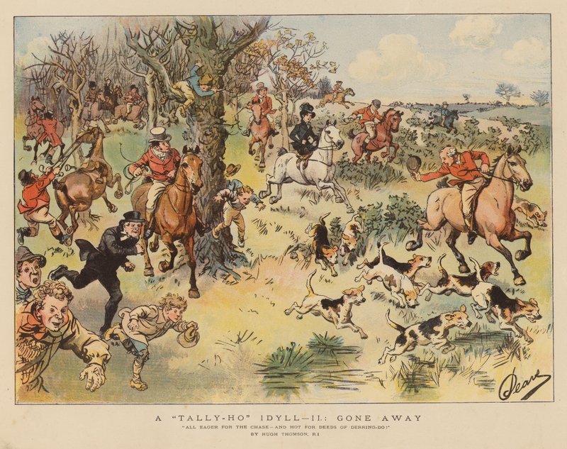 Ein Tally-Ho Idyll: weggegangen von Hugh Thomson