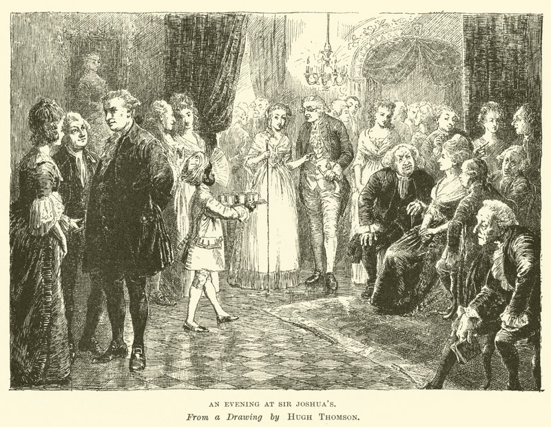 Ein Abend bei Sir Joshua von Hugh Thomson