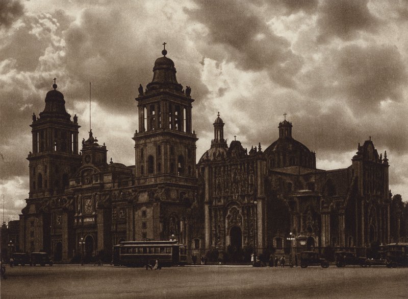Mexiko: Hauptstadt Mexiko, Die Kathedrale von Hugo Brehme