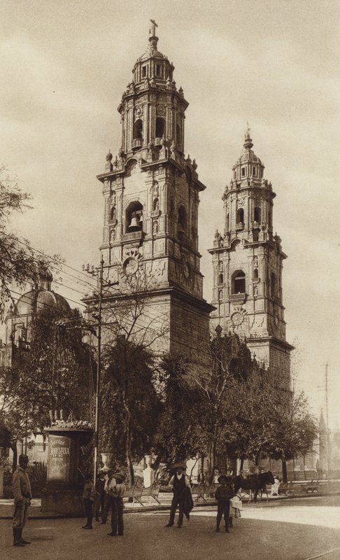 Mexiko: Morelia, La Catedral von Hugo Brehme