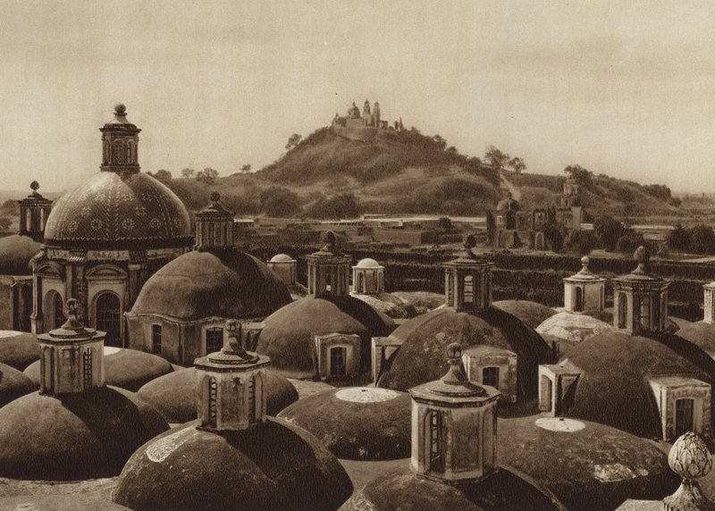 Mexiko: Pyramide von Cholula von Hugo Brehme